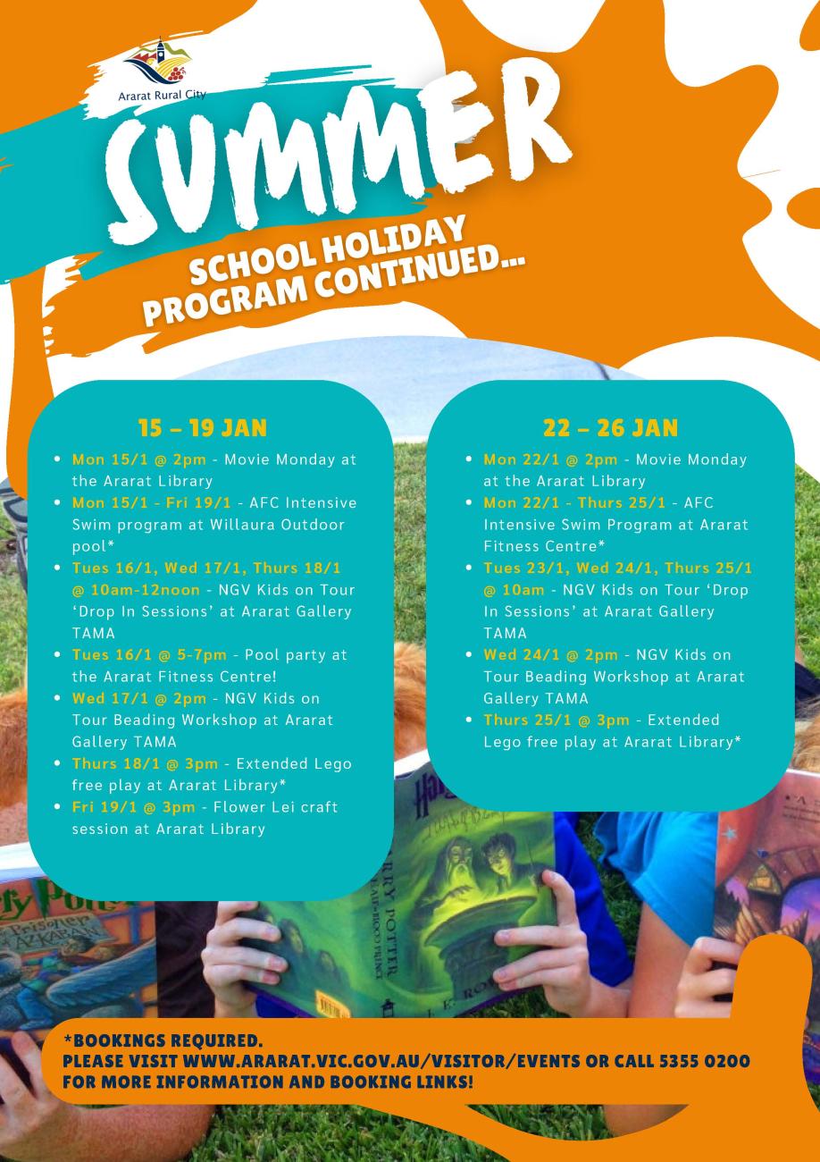 School Holiday Programs | Ararat